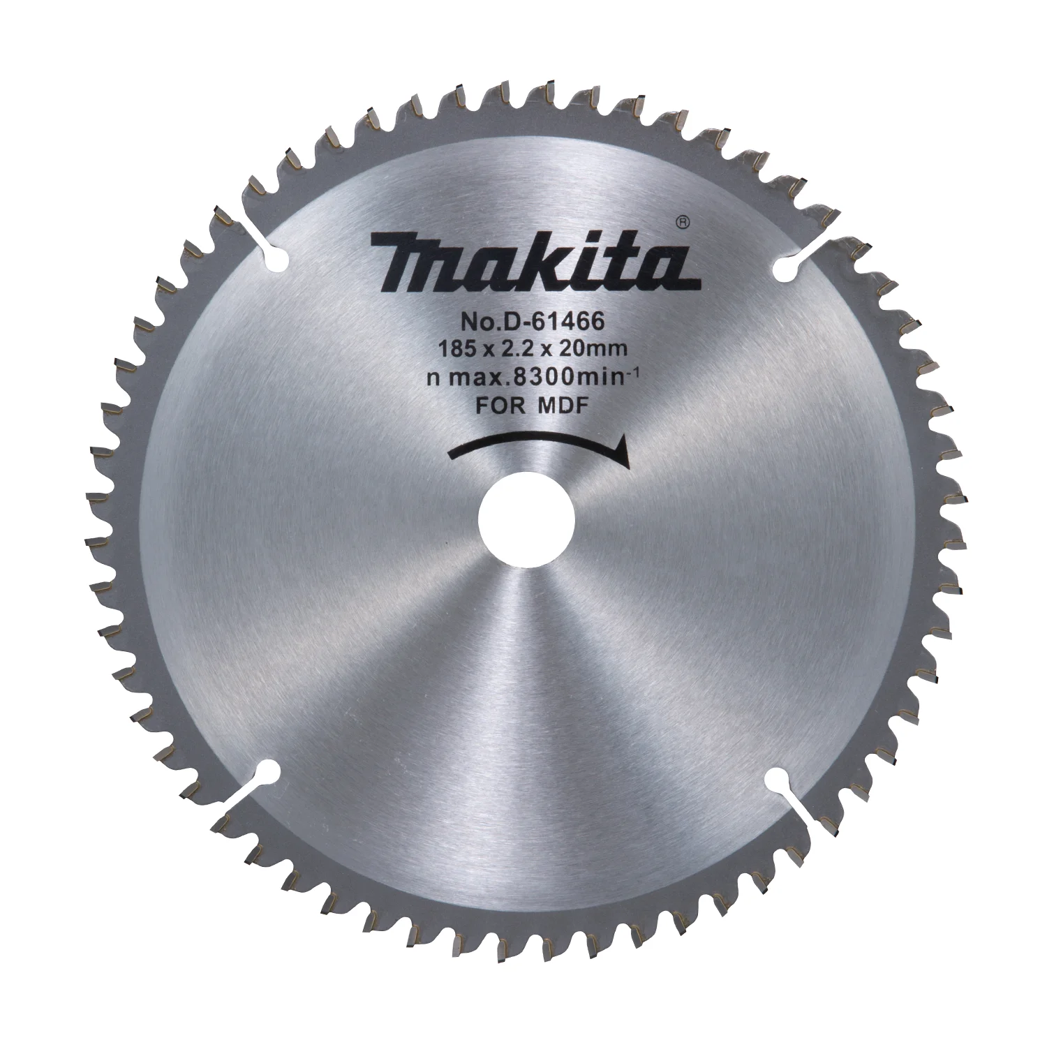 DISCO 7-1/4″ X 60 DIENTES EJE 20MM + BUJE 5/8″- MADERA MDF
